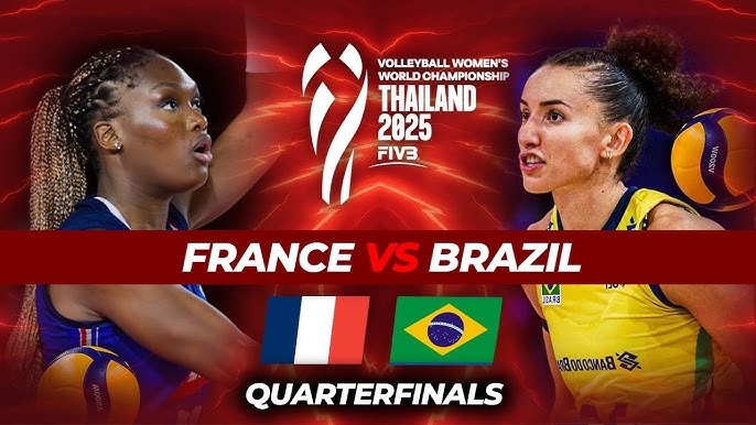 Link trực tiếp tứ kết giải bóng chuyền vô địch thế giới hôm nay: Brazil vs Pháp