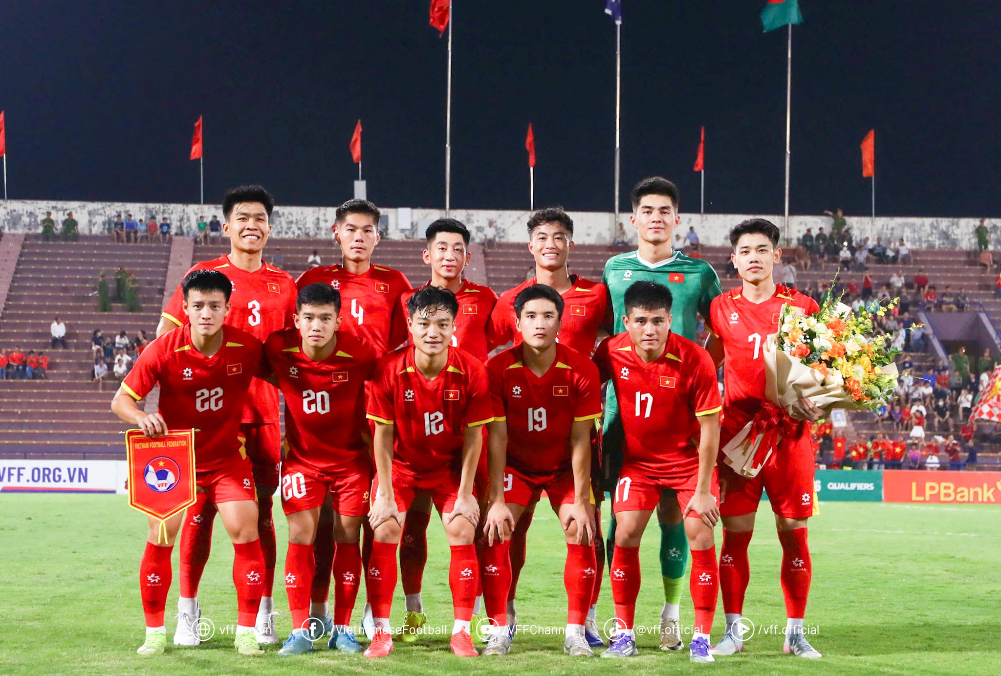 Đội hình ra sân U23 Việt Nam vs U23 Yemen: Đình Bắc bất ngờ dự bị