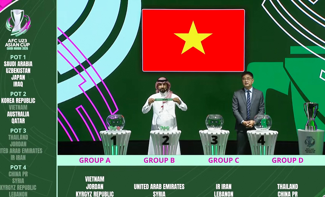 U23 Việt Nam rơi vào bảng đấu khó lường, U23 Thái Lan gặp khó ở VCK U23 châu Á 2026