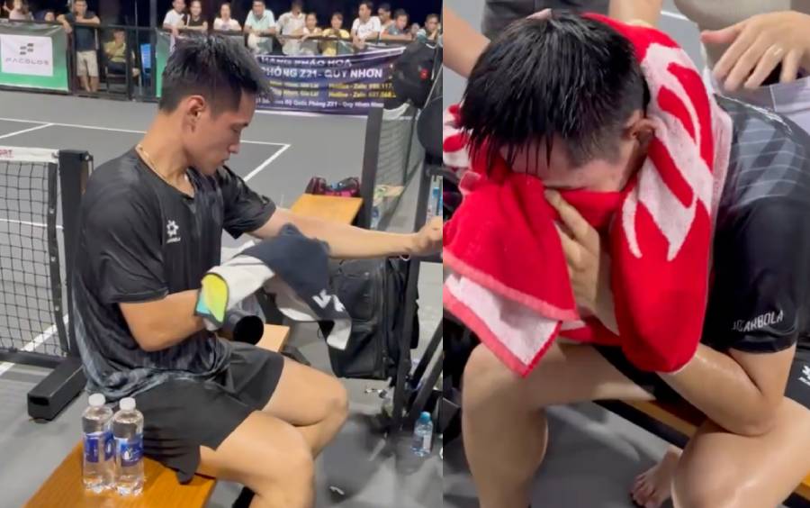 Trương Vinh Hiển bật khóc khi đăng quang giải đôi nam Pickleball