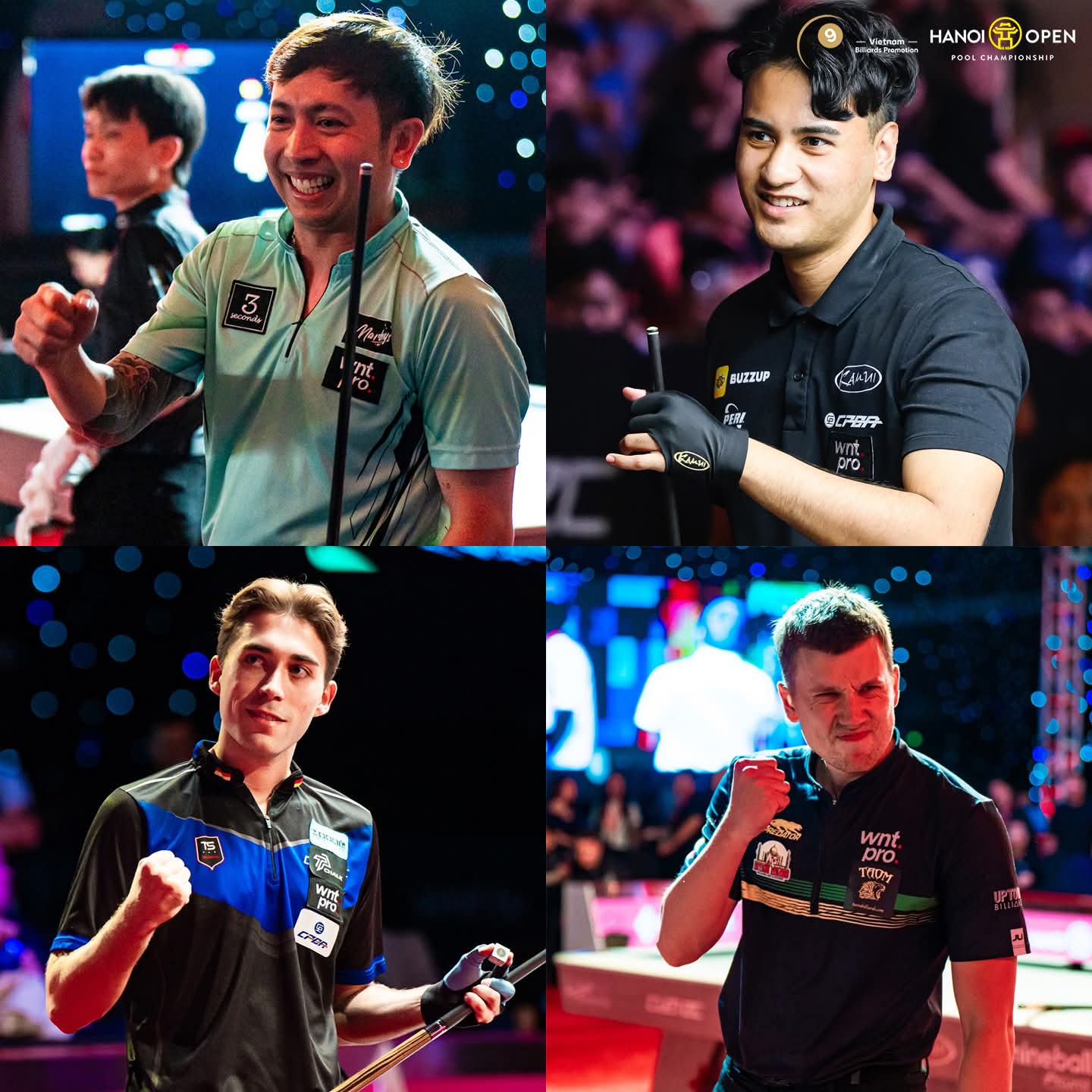 Bốn cơ thủ xuất sắc nhất Hanoi Open Pool 2025 lộ diện