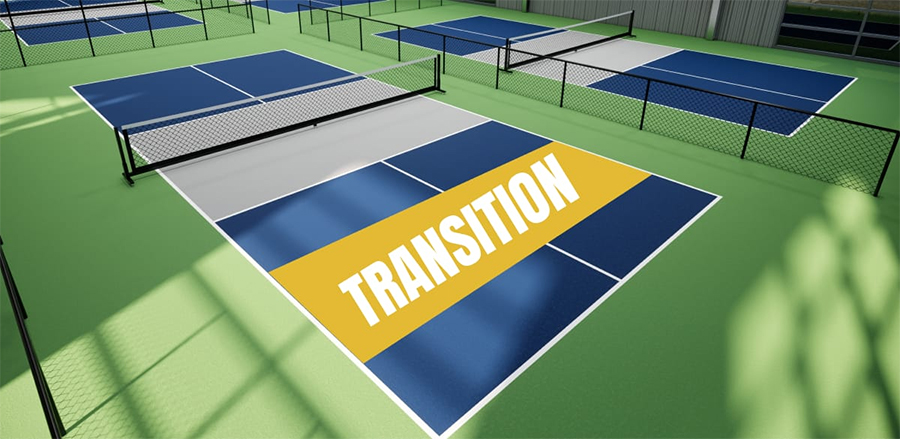 Vùng chuyển tiếp là gì? Bí mật chiến thuật giữa sân trong pickleball Vùng chuyển tiếp là gì? Bí mật chiến thuật giữa sân trong pickleball