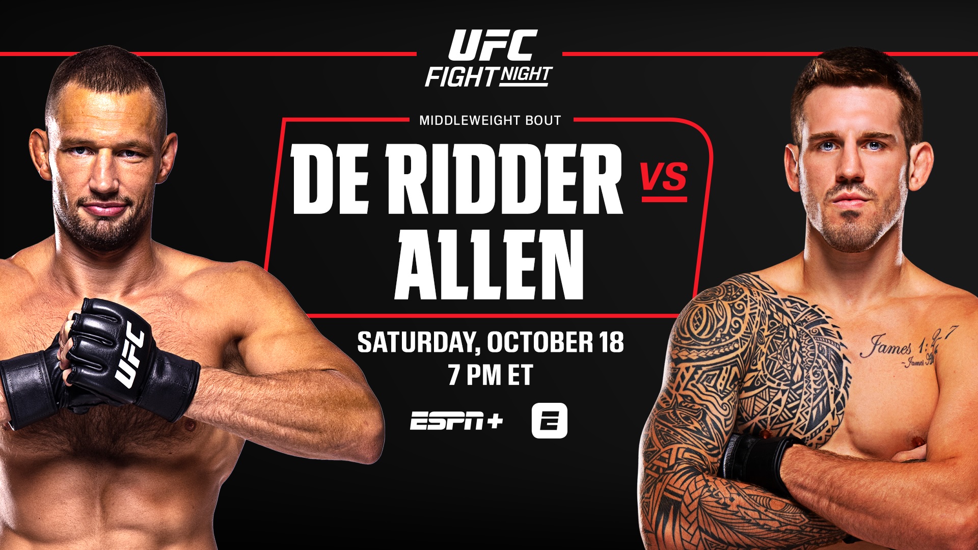Trực tiếp UFC Vancouver: Reinier de Ridder vs. Brendan Allen