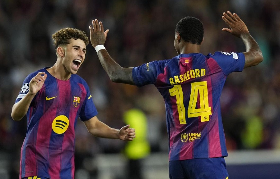 Fermin và Rashford vươn lên cùng Ferran Torres dẫn đầu danh sách ghi bàn của Barca