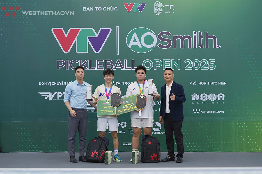 Tiến Thịnh - Văn Phúc: Cú bứt phá ngoạn mục để đăng quang VTV A.O SMITH Pickleball Open 2025 Tiến Thịnh - Văn Phúc: Cú bứt phá ngoạn mục để đăng quang VTV A.O SMITH Pickleball Open 2025