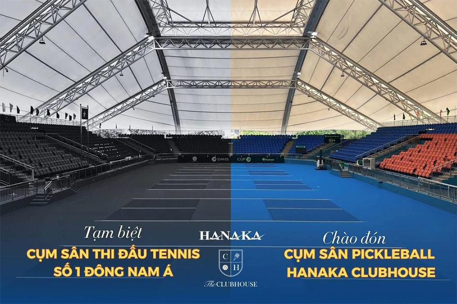 Sân quần vợt số 1 Đông Nam Á phải nhường chỗ cho pickleball Sân quần vợt số 1 Đông Nam Á phải nhường chỗ cho pickleball