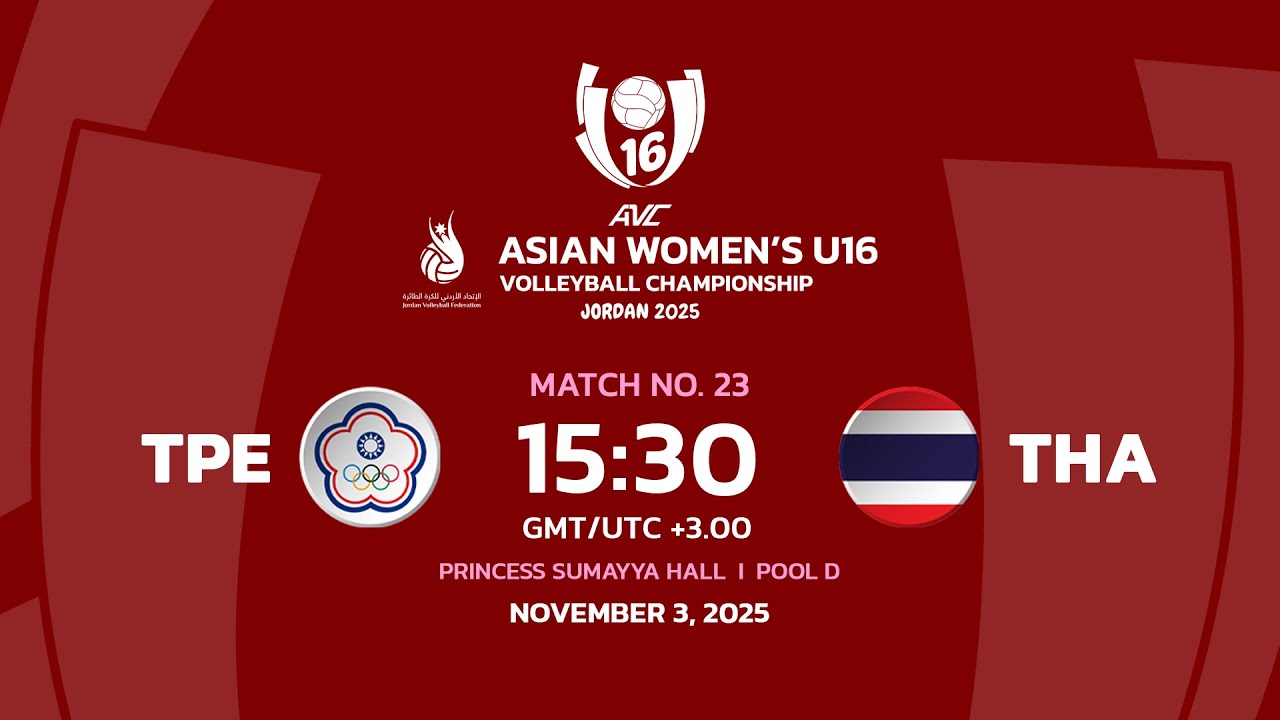 Link trực tiếp giải bóng chuyền U16 vô địch châu Á: Đài Bắc Trung Hoa vs Philippines