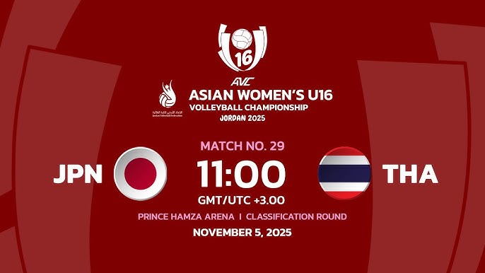Link trực tiếp giải bóng chuyền U16 vô địch châu Á: Thái Lan vs Nhật Bản