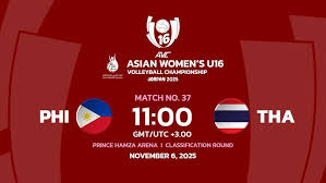 Link trực tiếp giải bóng chuyền U16 vô địch châu Á: Thái Lan vs Philippines