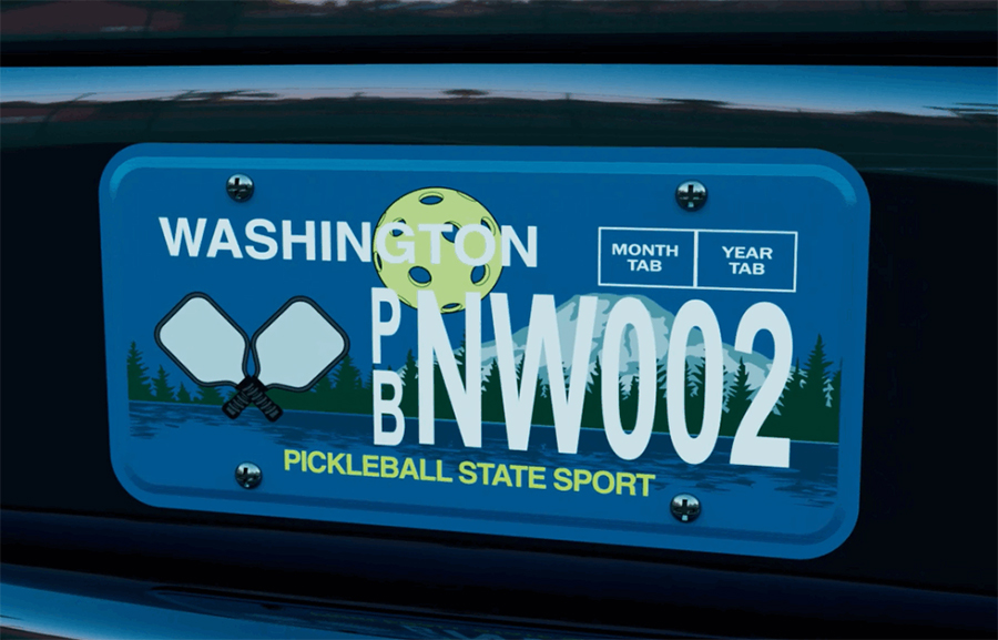 Pickleball có biển số xe riêng tại bang Washington Pickleball có biển số xe riêng tại bang Washington
