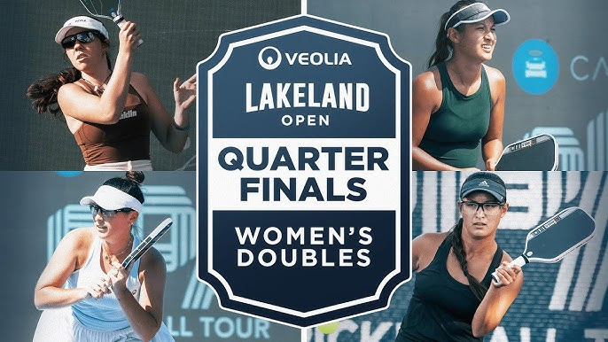 Waters &ndash; Bright v&agrave; chị em nh&agrave; Kawamoto t&aacute;i đấu ở chung kết đ&ocirc;i nữ Pickleball PPA Lakeland