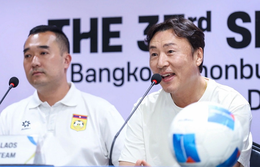 HLV người H&agrave;n Quốc tự tin về triển vọng của U22 L&agrave;o tại SEA Games 2025