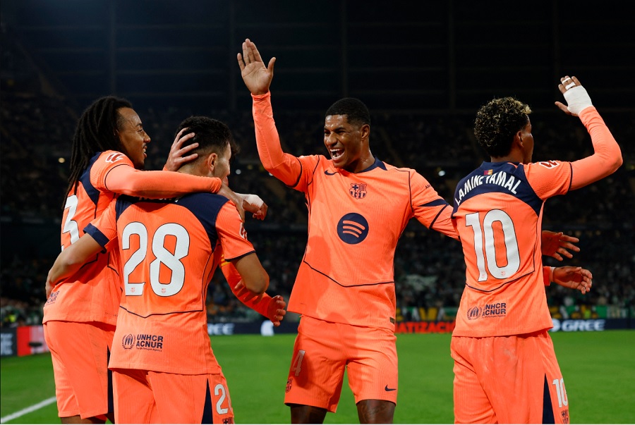 Bảng xếp hạng La Liga sau khi Barcelona ghi 5 bàn vào lưới Betis