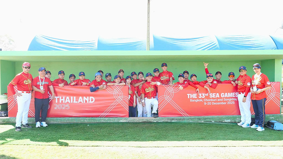 Chiến thắng ấn tượng của bóng chày Việt Nam tại SEA Games 33 sau 14 năm