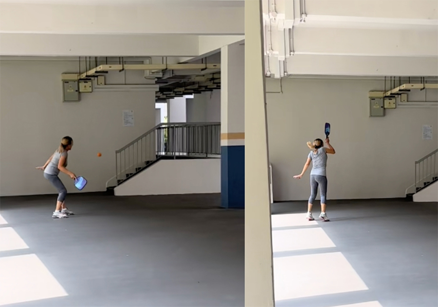 Người phụ nữ luyện tập pickleball một m&igrave;nh g&acirc;y tranh c&atilde;i dữ dội tr&ecirc;n MXH