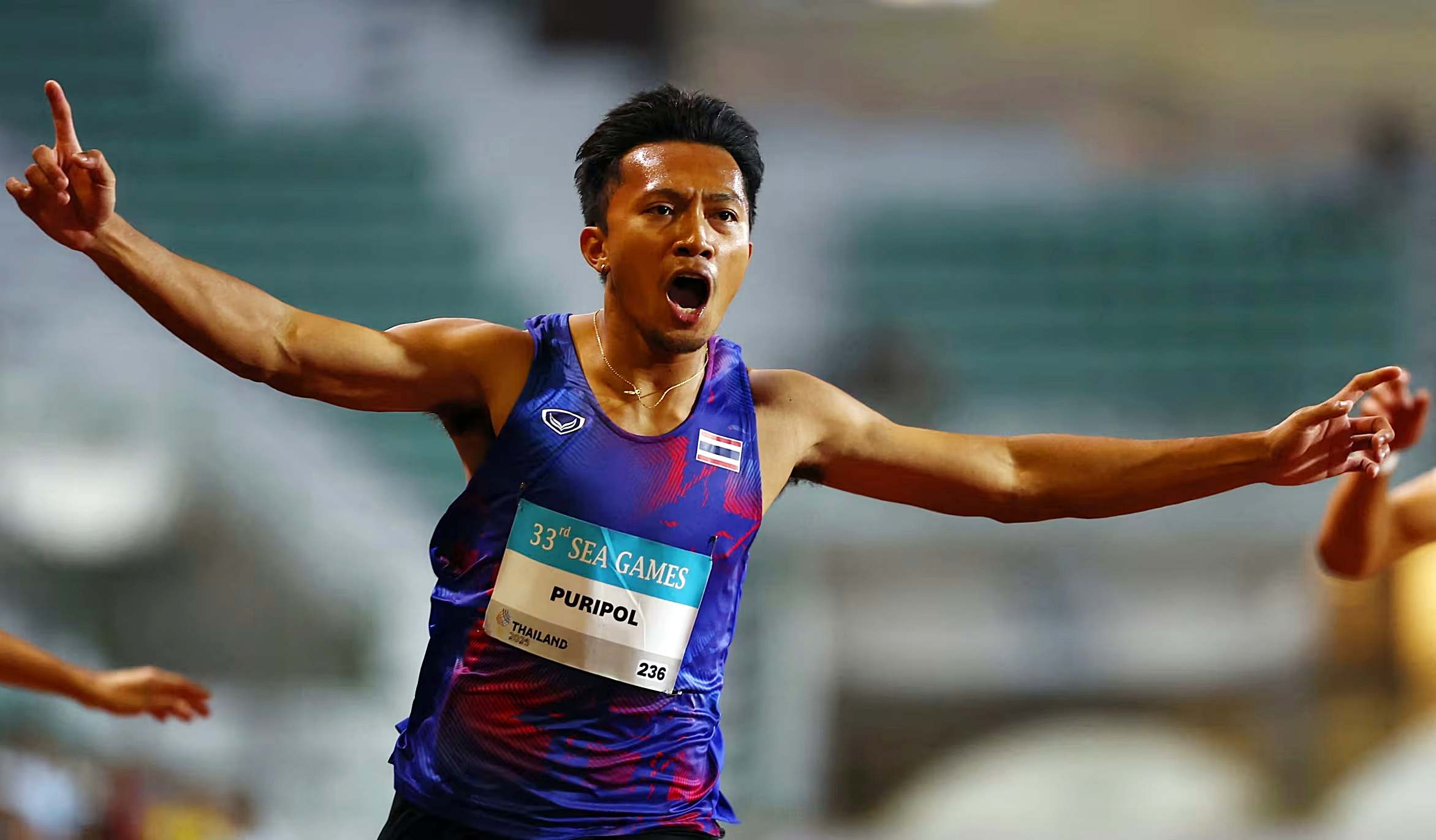 Công bố "kết quả giật mình" của Puripol Boonson ở phần thi chạy 100m nam SEA Games 33