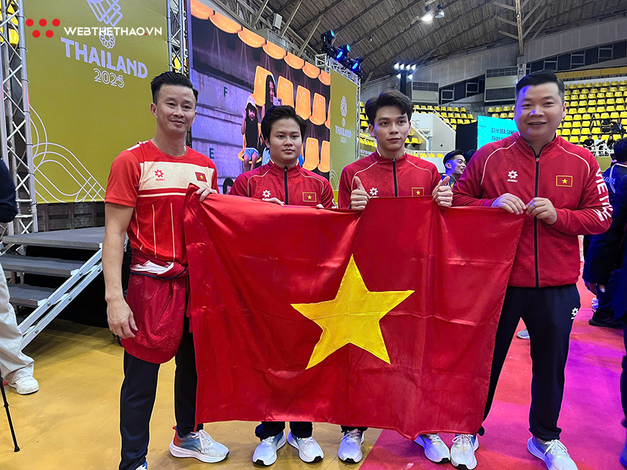 Đặng Ngọc Xuân Thiện hoàn tất cú "hat-trick Vàng" SEA Games 33