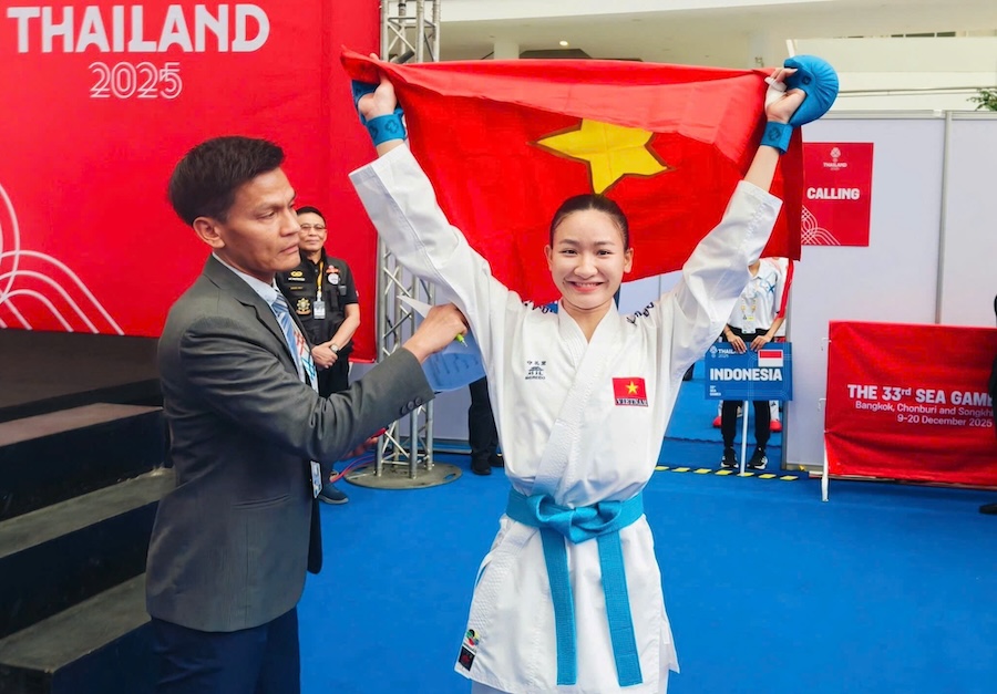 Hoàng Thị Mỹ Tâm – “Công chúa karate” tiếp tục viết trang Vàng tại SEA Games