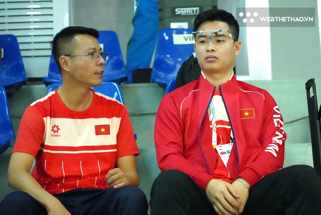 HLV Trần Quốc Cường bất ngờ khi xạ thủ Phạm Quang Huy sớm dừng bước tại SEA Games 33