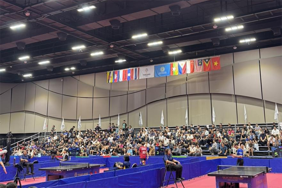 BTC tiếp tục mắc sai lầm khó đỡ trong trận chung kết bóng bàn đồng đội nam SEA Games 33 BTC tiếp tục mắc sai lầm khó đỡ trong trận chung kết bóng bàn đồng đội nam SEA Games 33