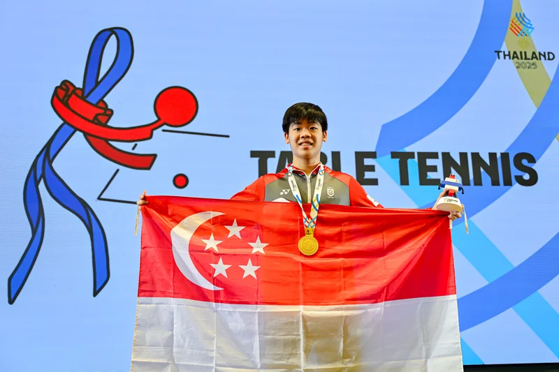 Izaac Quek chưa muốn dừng lại sau khi bảo vệ cú “ăn ba” bóng bàn SEA Games 33 Izaac Quek chưa muốn dừng lại sau khi bảo vệ cú “ăn ba” bóng bàn SEA Games 33