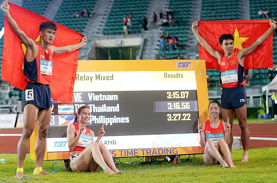 Việt Nam đứng thứ hai SEA Games 33 ở tỷ lệ giành HCV tính trên VĐV Việt Nam đứng thứ hai SEA Games 33 ở tỷ lệ giành HCV tính trên VĐV