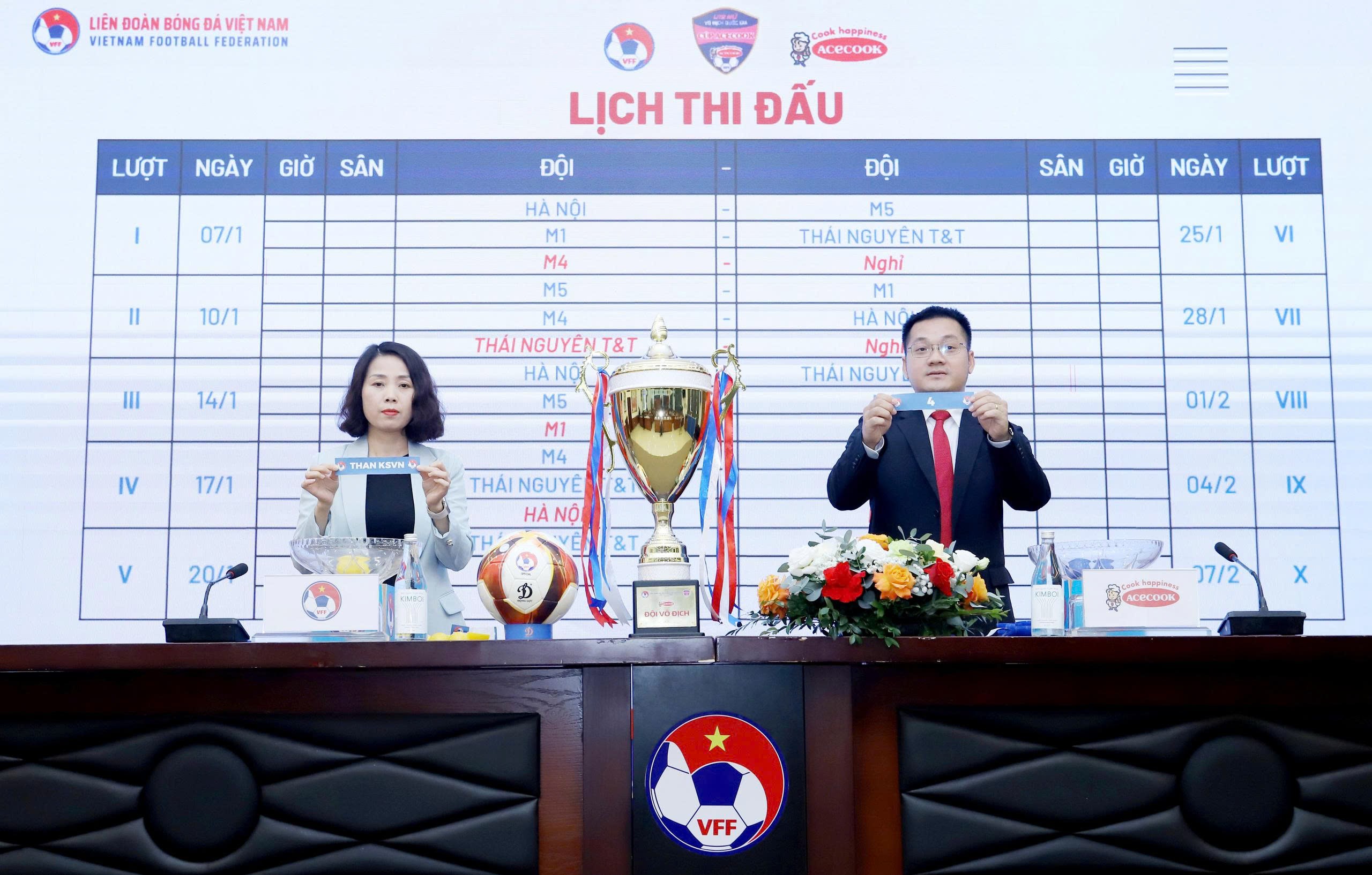 Công bố tài trợ và bốc thăm xếp lịch thi đấu giải U19 nữ Quốc gia