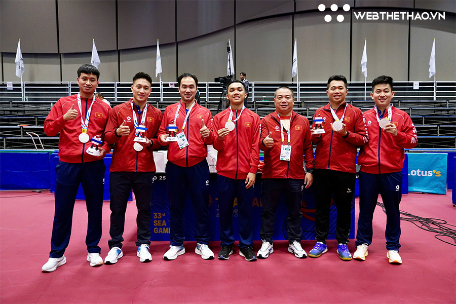 Bóng bàn Việt Nam khép lại SEA Games 33 với 3 huy chương