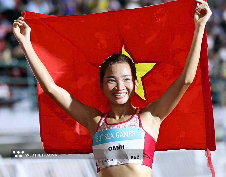 Nguyễn Thị Oanh nhận mức thưởng bao nhiêu sau cú hat-trick HCV SEA Games 33?