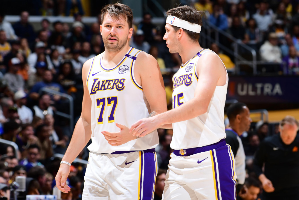 Luka Doncic v&agrave; Austin Reaves: T&igrave;nh bạn h&agrave;i hước định h&igrave;nh tương lai Los Angeles Lakers