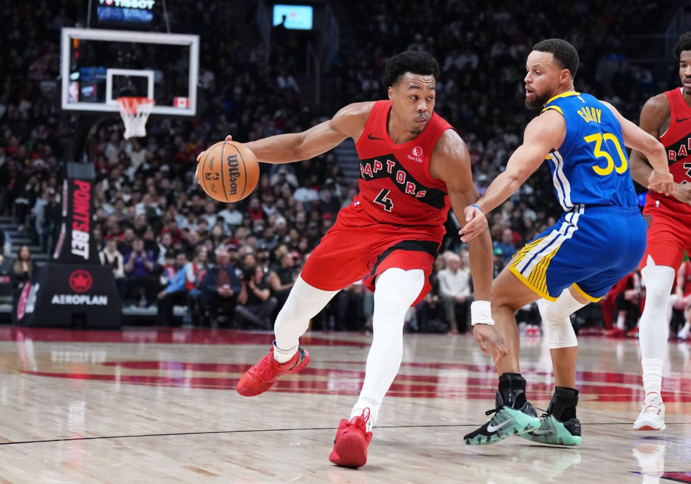 Raptors thắng kịch tính Warriors: Scottie Barnes bùng nổ với kỷ lục NBA, Stephen Curry "tắt điện" hiệp phụ