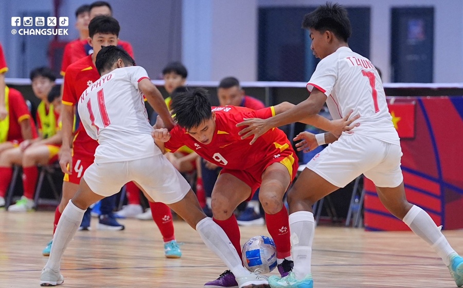 U16 futsal Việt Nam thua Myanmar ở trận tranh hạng ba Đông Nam Á 2025