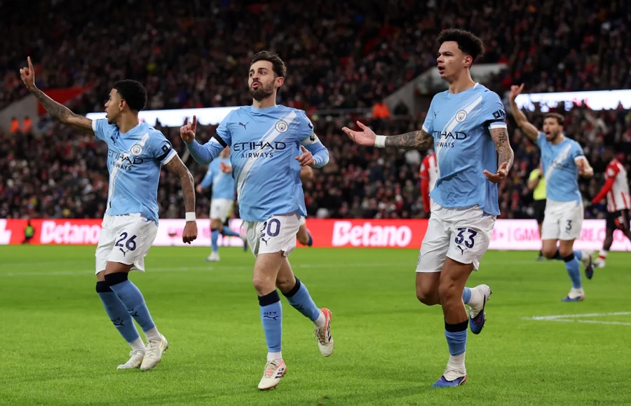 Bảng xếp hạng Ngoại hạng Anh sau khi Man City bị cầm hoà