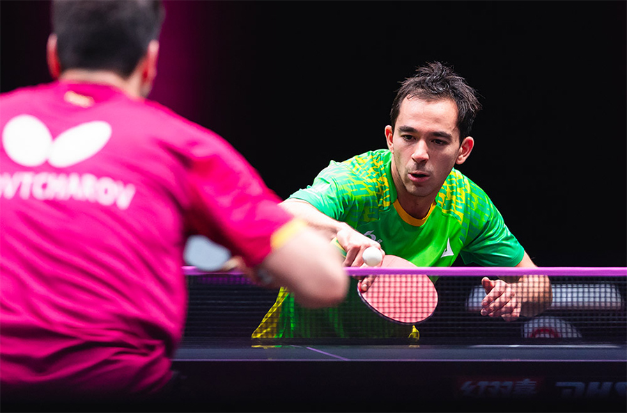 Hugo Calderano sớm chia tay WTT Champions Doha 2026 sau m&agrave;n rượt đuổi nghẹt thở