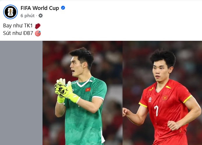FIFA “thả tim” Đình Bắc, Trần Trung Kiên sau chiến thắng lịch sử của U23 Việt Nam