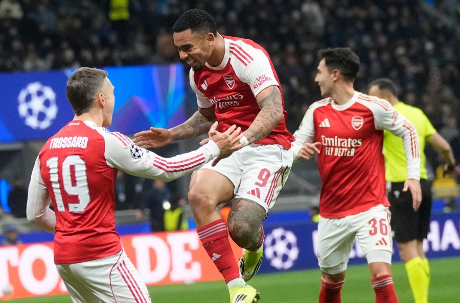 Arsenal giành vé vào vòng 1/8 Champions League nhưng Jesus và Gyokeres gây khó xử