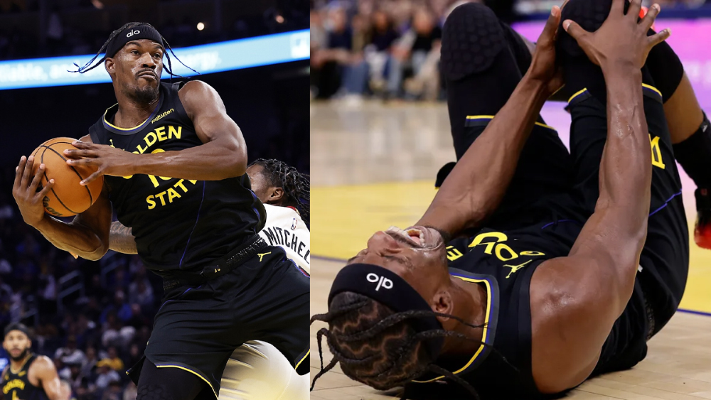 Jimmy Butler dính chấn thương đầu gối ghê rợn, Golden State "nín thở" mong chờ tin tốt