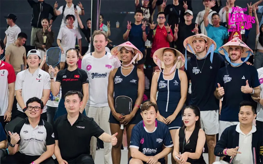 Tay vợt số 1 thế giới đến TP.HCM, pickleball Việt Nam bước vào giai đoạn tăng trưởng nóng