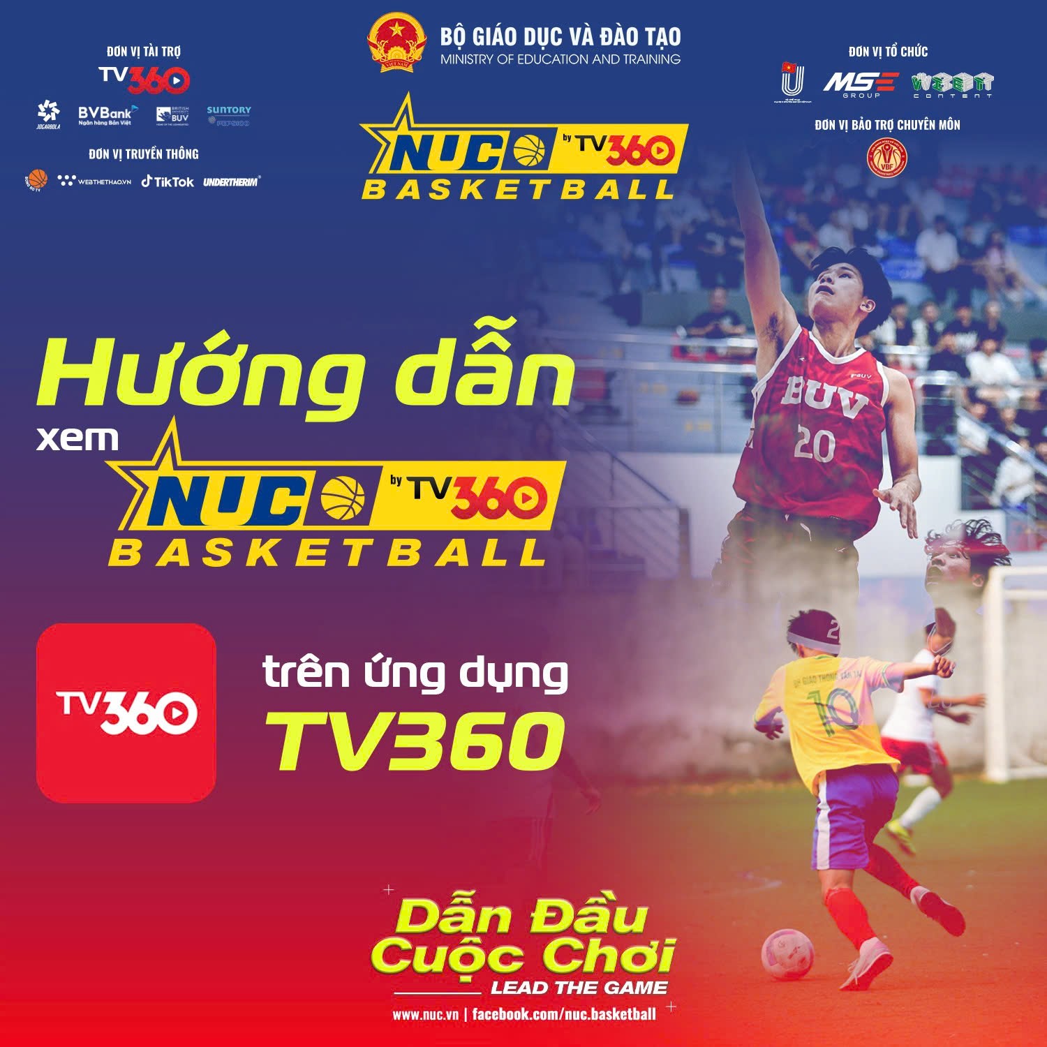 Tận hưởng trọn vẹn Giải bóng rổ sinh viên toàn quốc 2025 Cúp TV360 với TV360