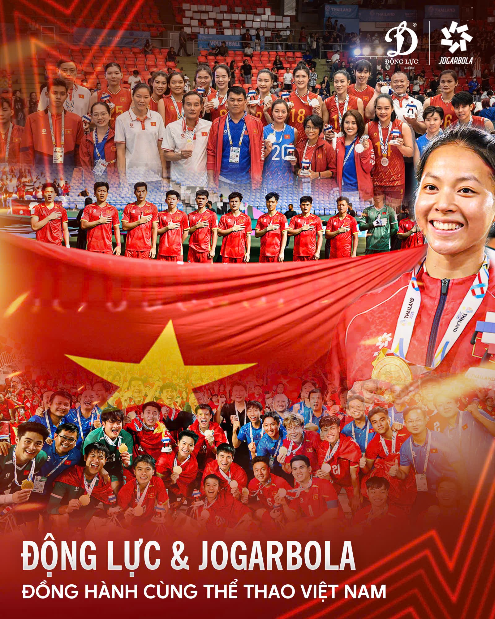 Jogarbola và Động Lực Group đồng hành cùng thể thao Việt Nam trên mọi chặng đường