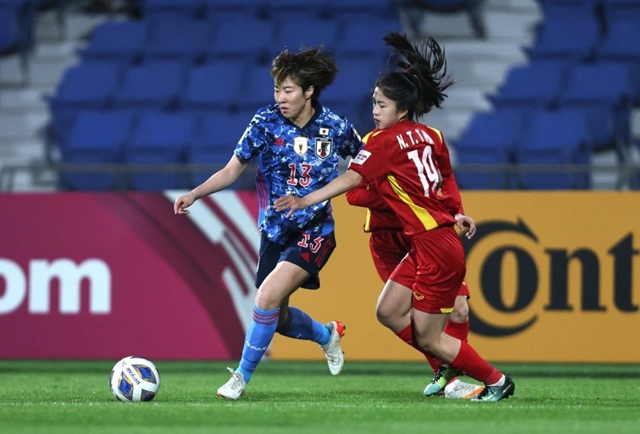 Tuyển nữ Việt Nam toàn thua trước Nhật Bản ở Asian Cup