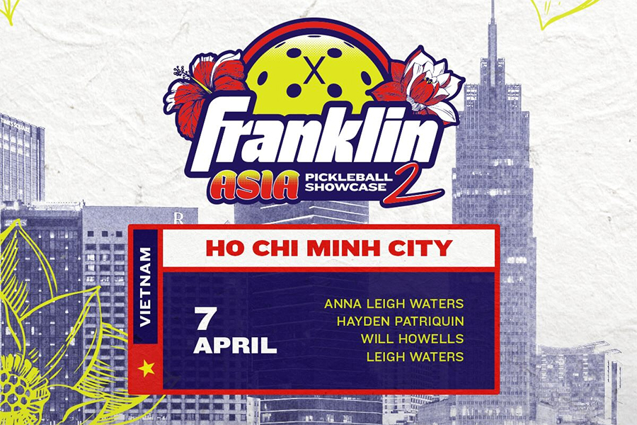 Franklin mang Asia Pickleball Showcase 2 đến Việt Nam, mở màn tour châu Á 2026