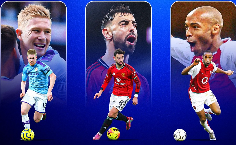 Bruno Fernandes sẽ phá kỷ lục kiến tạo ở Ngoại hạng Anh do Henry và De Bruyne nắm giữ?