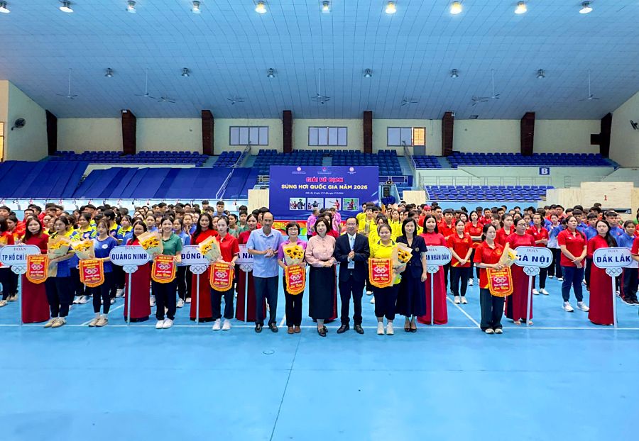 Thu Vinh, Quang Huy và Thùy Trang tranh tài ở giải Vô địch súng hơi quốc gia 2026
