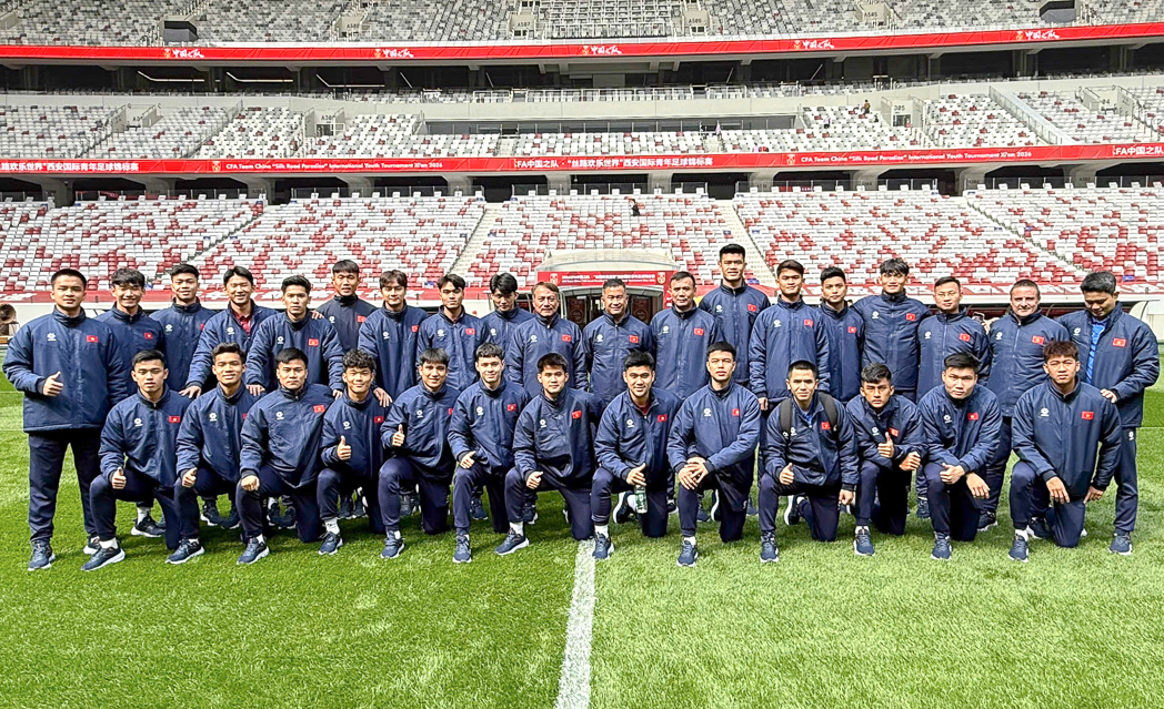 U23 Việt Nam làm quen thời tiết 12 độ C tại Trung Quốc