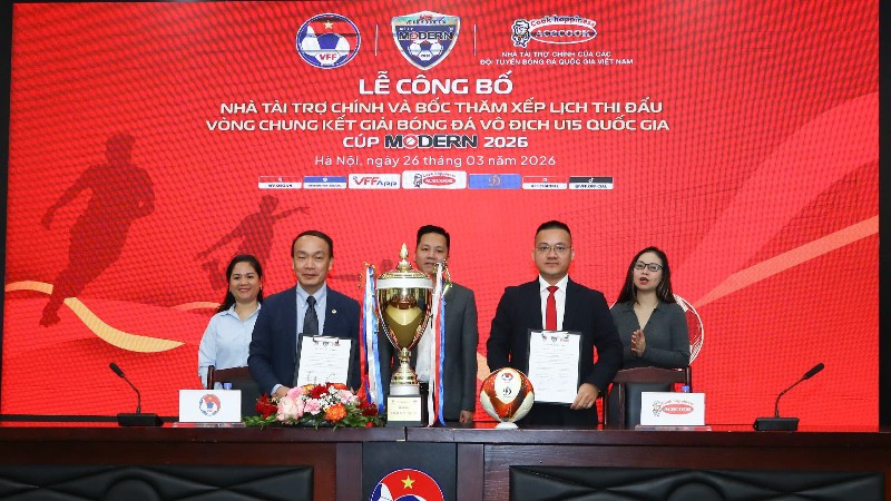 Bốc thăm giải bóng đá U15 Quốc gia 2026