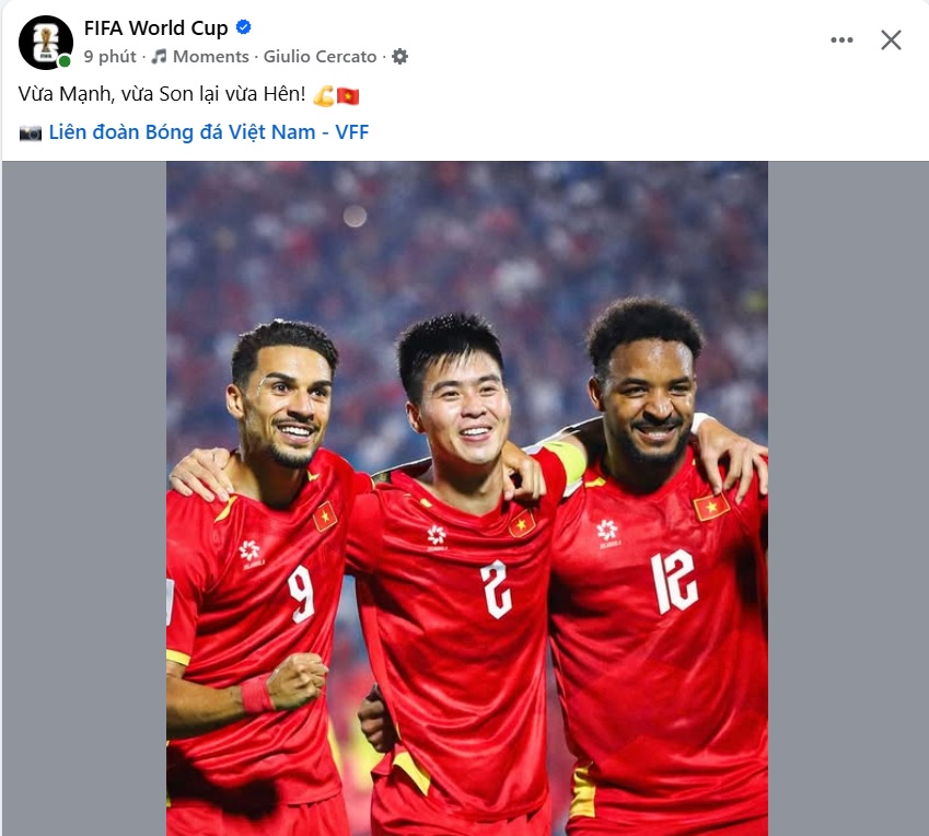 FIFA “gây bão” sau chiến thắng của Việt Nam: Vừa Mạnh, vừa Son lại vừa Hên