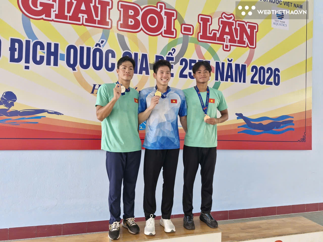 “Một mình một ngựa” về đích: Quang Thuấn phá sâu kỷ lục QG ở bơi VĐQG bể 25m
