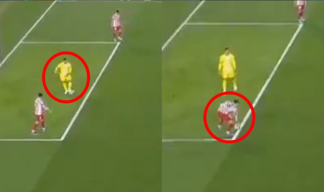 HLV Flick của Barcelona bức xúc vì hậu vệ Atletico không bị thẻ đỏ và chịu phạt đền