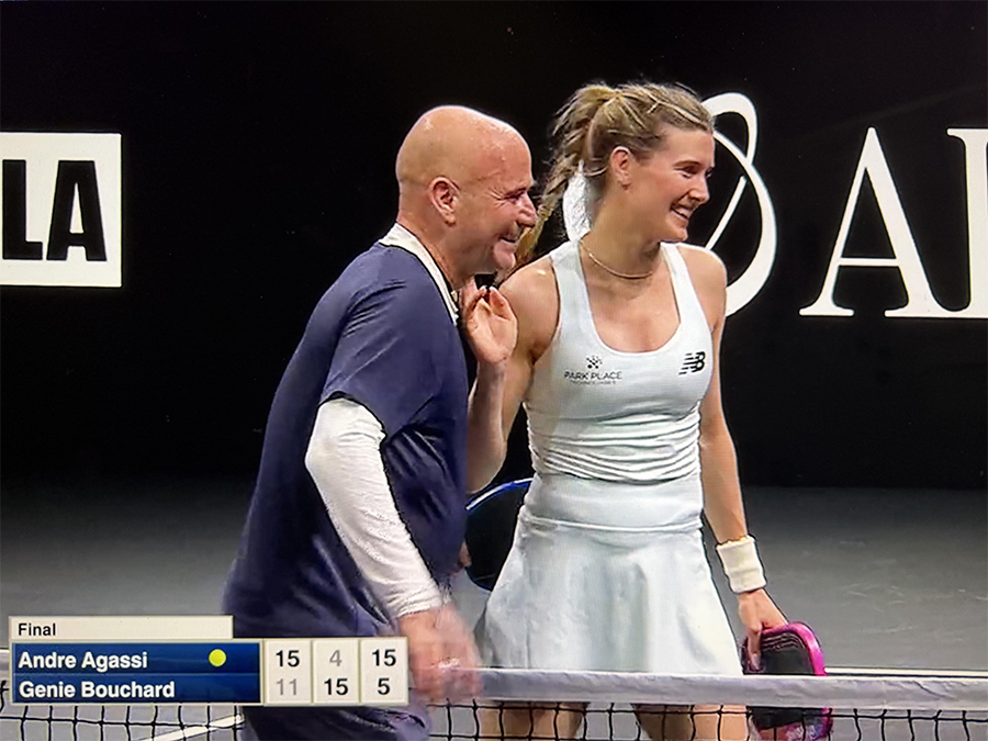Pickleball Slam 4: Agassi – Blake vượt qua Waters – Bouchard trong màn so tài đỉnh cao